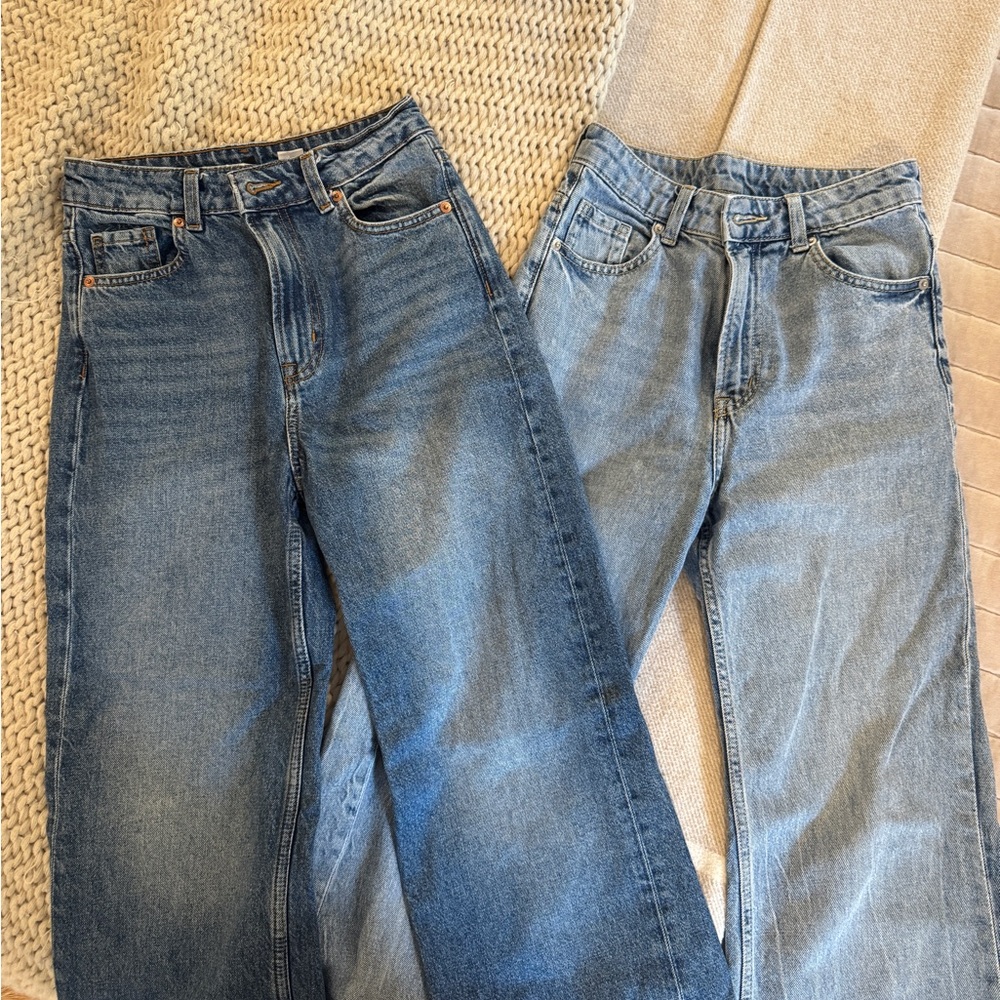 H&M wide leg jeans